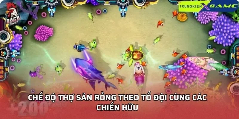 Chế độ thợ săn rồng theo tổ đội cùng các chiến hữu